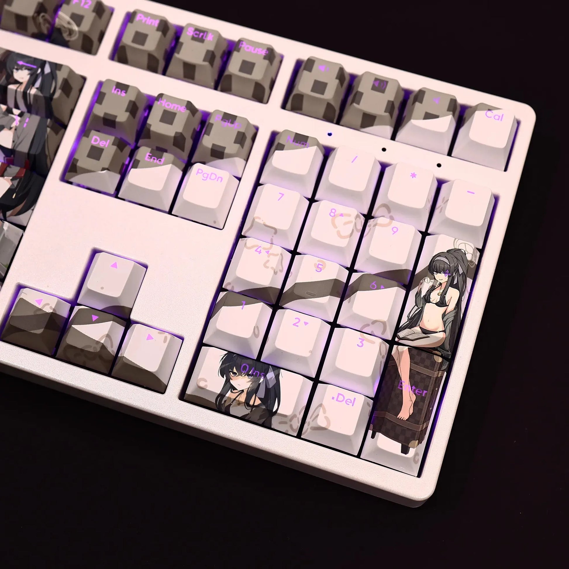 My Anime Keycaps Complete Set Blue Archive: Ui Backlit Keycap Set