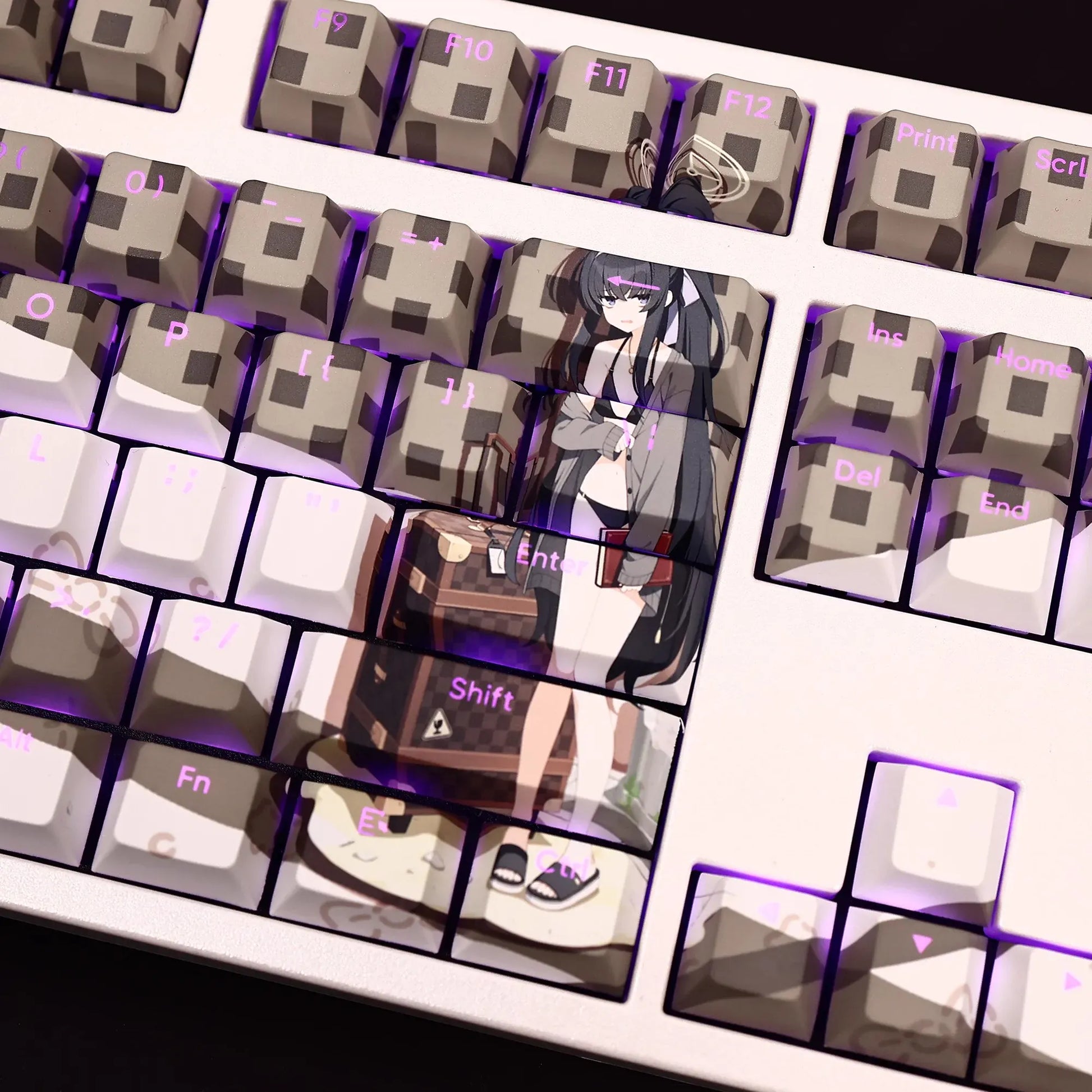 My Anime Keycaps Complete Set Blue Archive: Ui Backlit Keycap Set