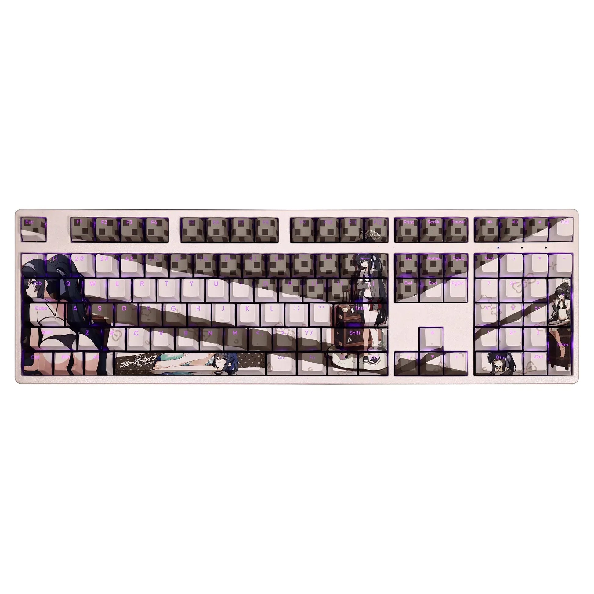 My Anime Keycaps Complete Set Blue Archive: Ui Backlit Keycap Set