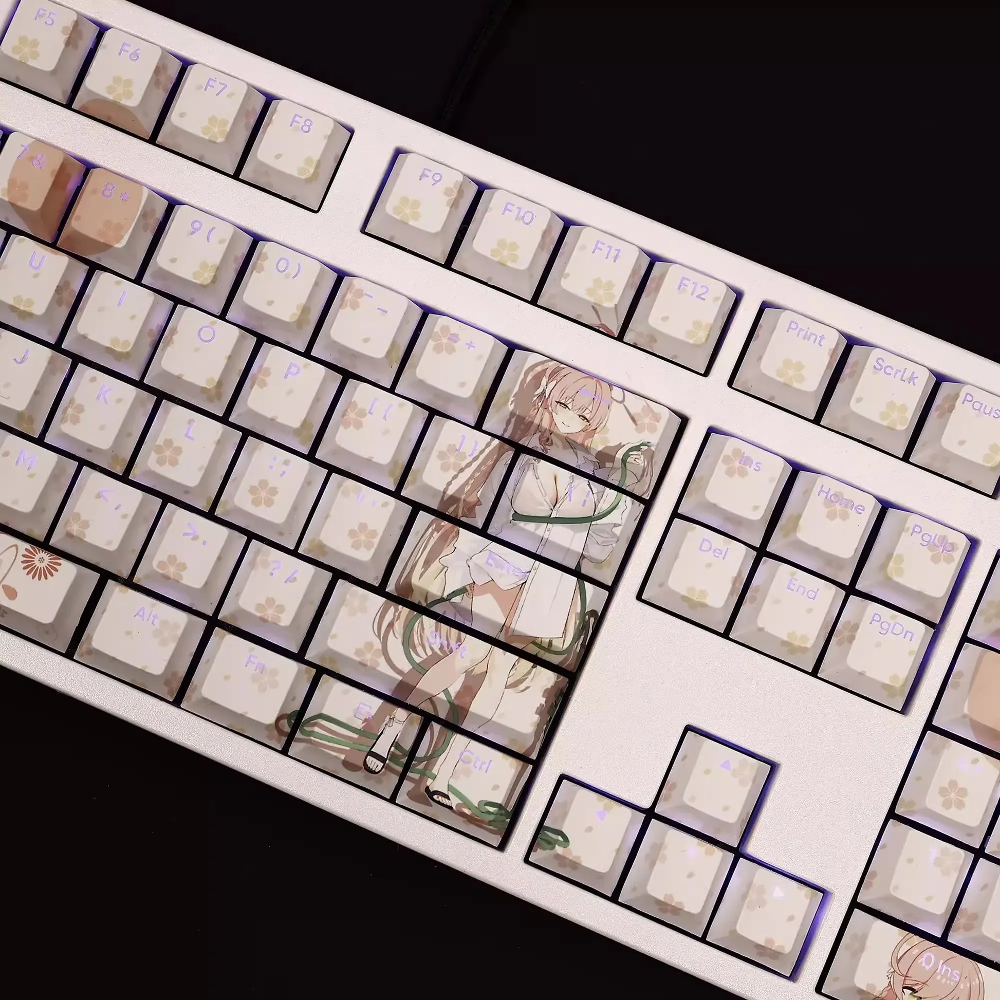 My Anime Keycaps Complete Set Blue Archive: Urawa Hanako Backlit Keycap Set