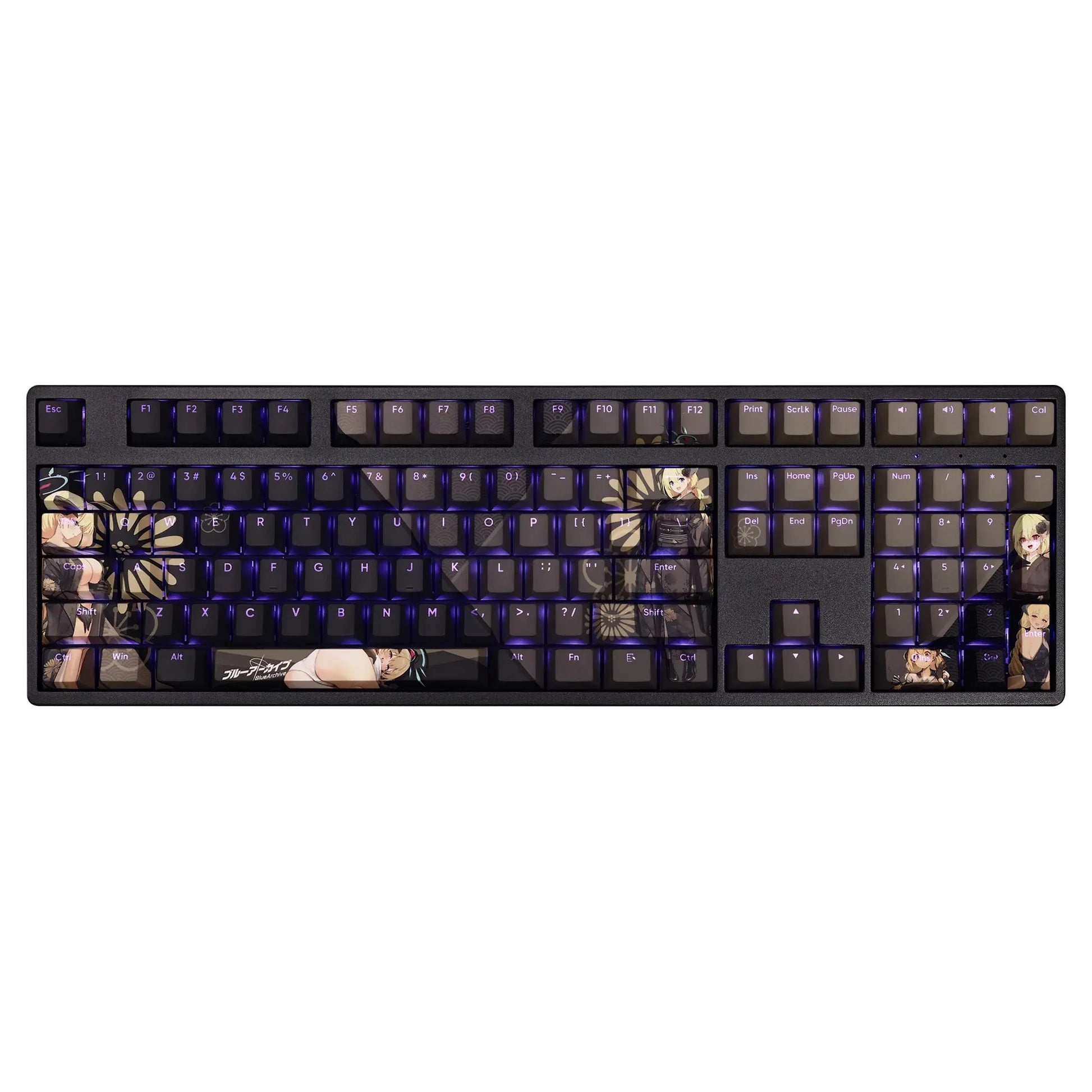 My Anime Keycaps Complete Set Blue Archive: Wanibuti Akari Backlit Keycap Set