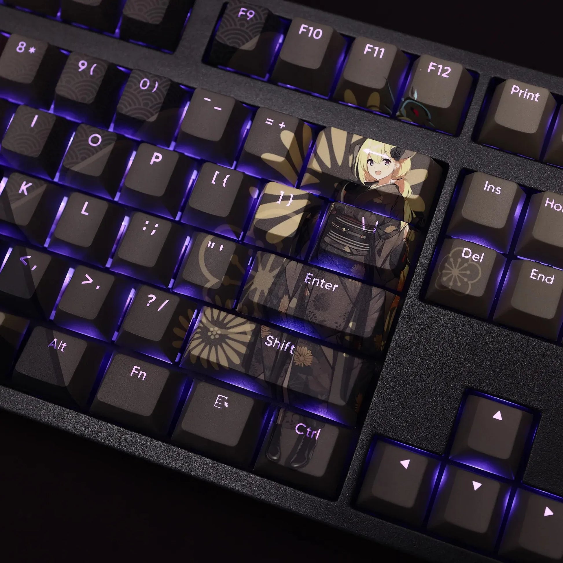 My Anime Keycaps Complete Set Blue Archive: Wanibuti Akari Backlit Keycap Set
