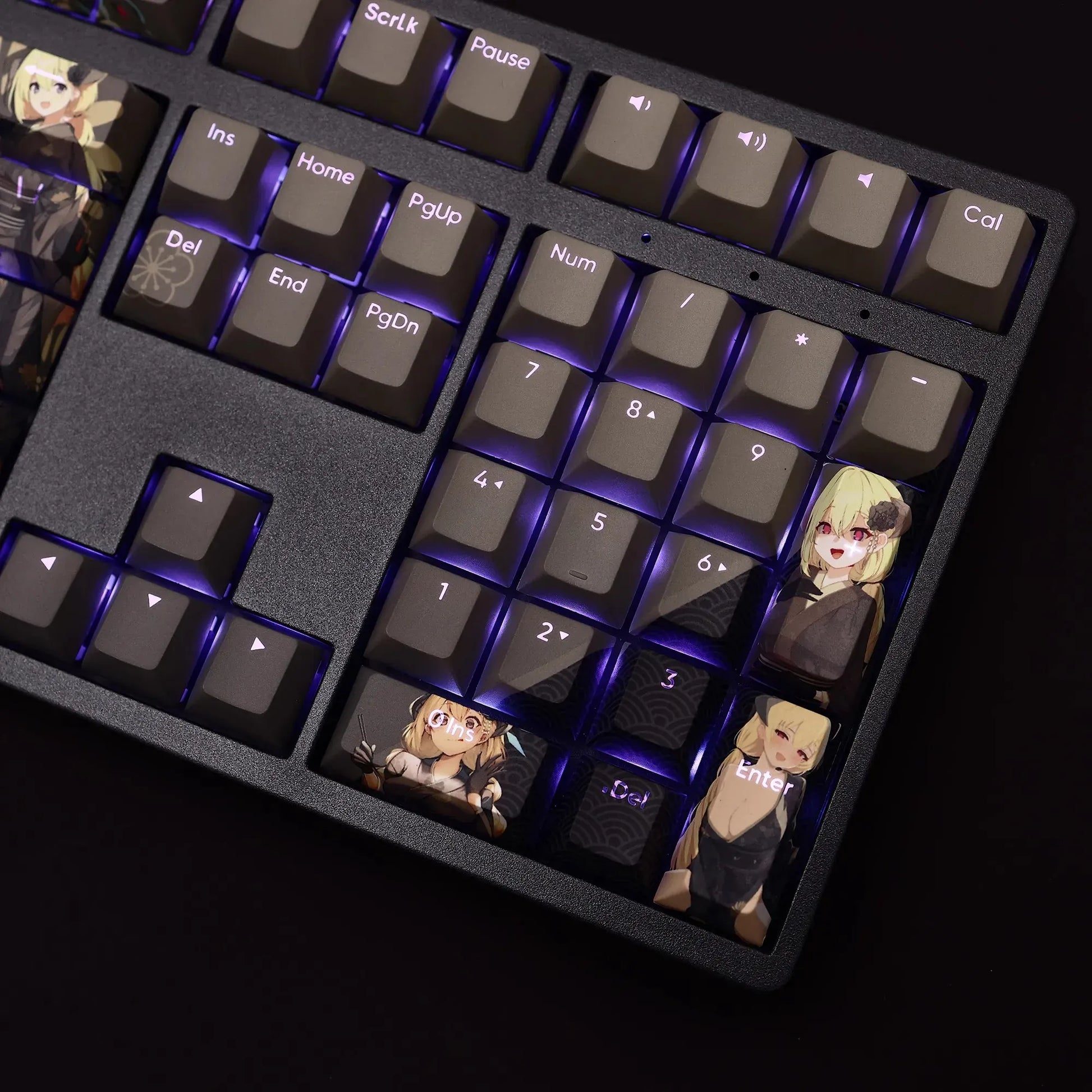 My Anime Keycaps Complete Set Blue Archive: Wanibuti Akari Backlit Keycap Set