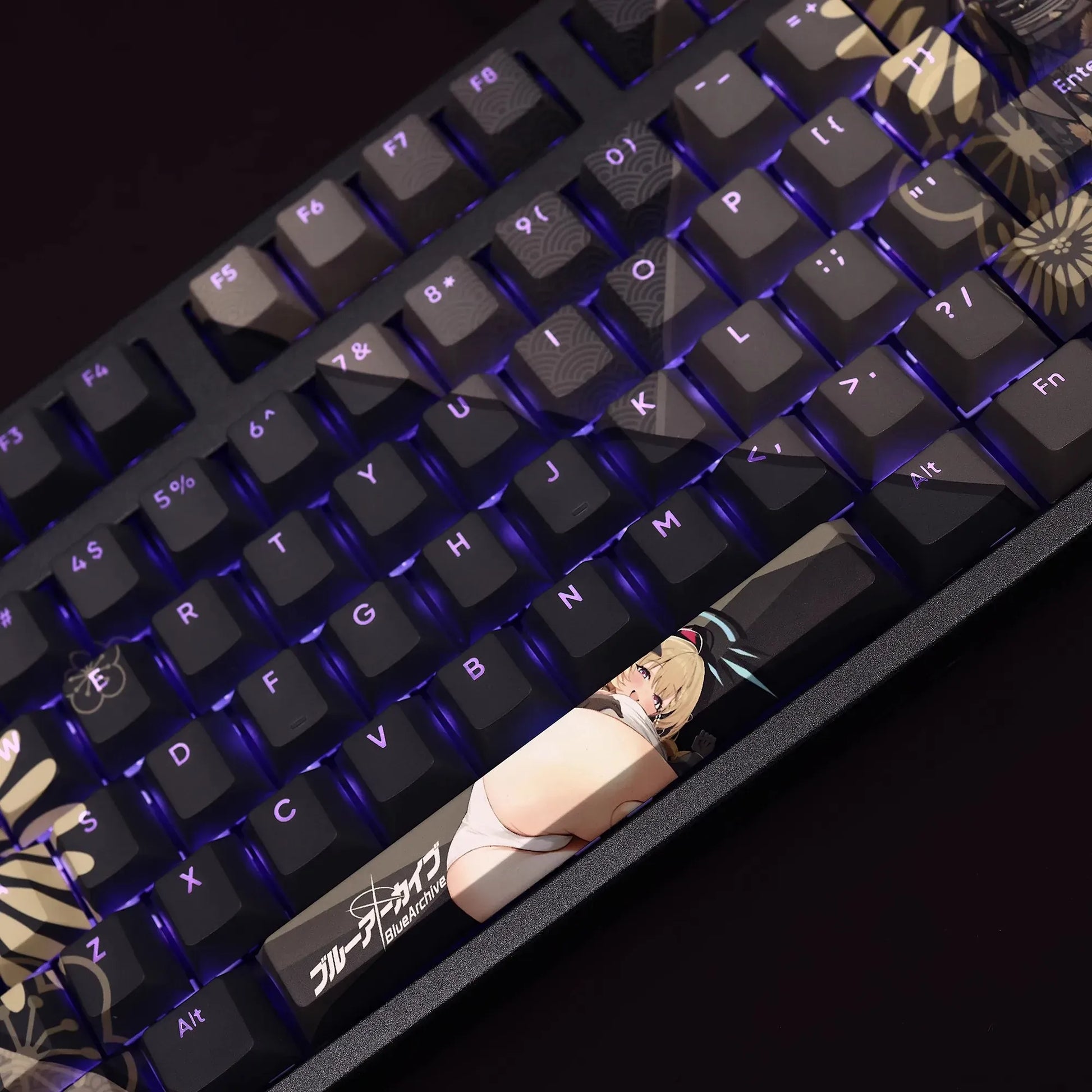 My Anime Keycaps Complete Set Blue Archive: Wanibuti Akari Backlit Keycap Set