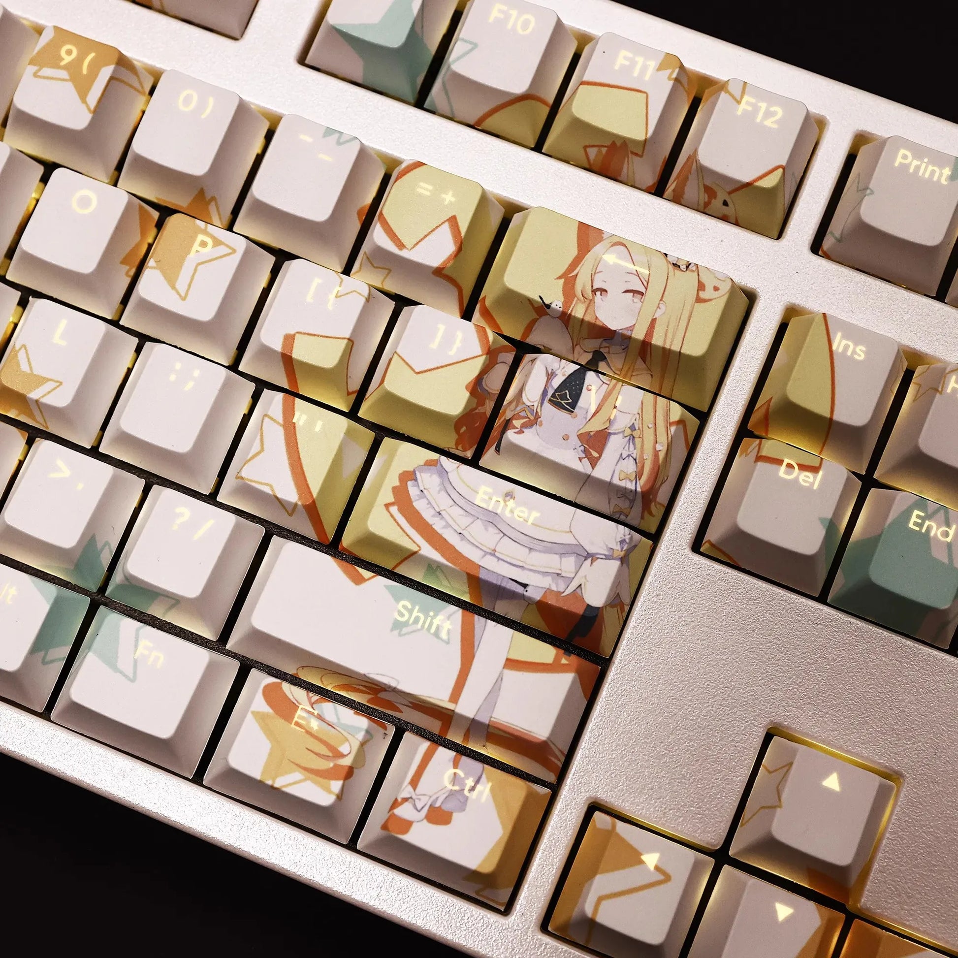 My Anime Keycaps Complete Set Blue Archive: Yurizono Seia Backlit Keycap Set