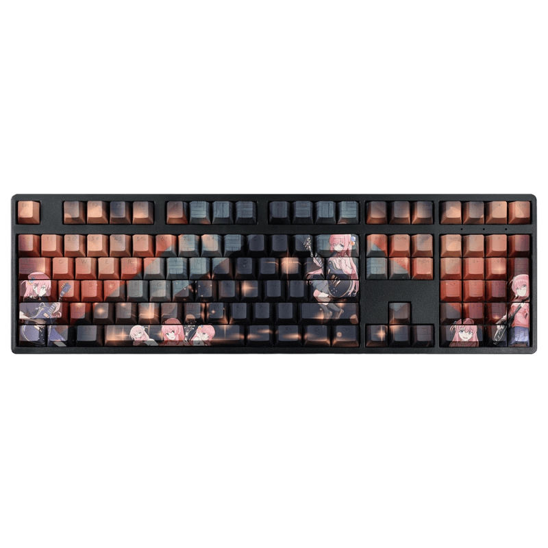 My Anime Keycaps Complete Set Bocchi The Rock!: Hitori Goto Orange Backlit Keycap Set