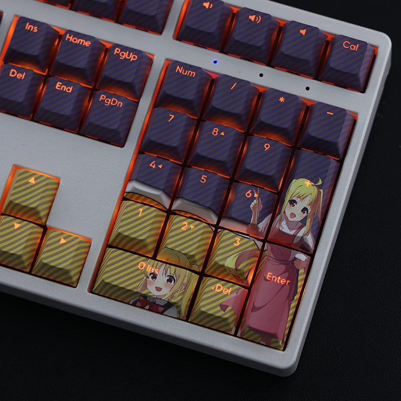 My Anime Keycaps Complete Set Bocchi The Rock!: Nijika Ijichi Backlit Keycap Set