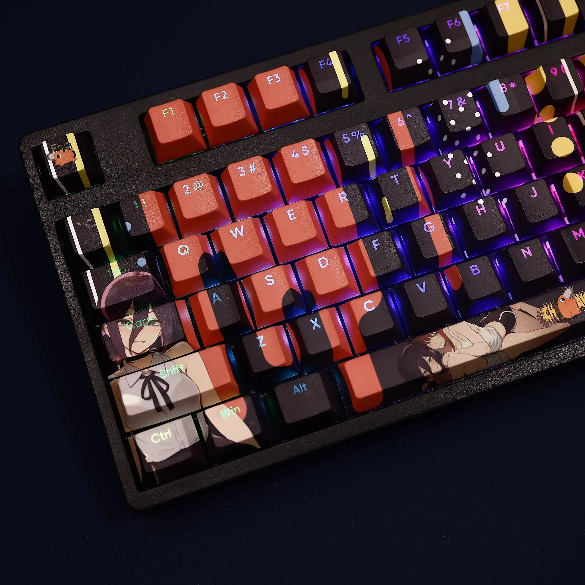 My Anime Keycaps Complete Set Chainsaw Man: Reze Backlit Keycap Set