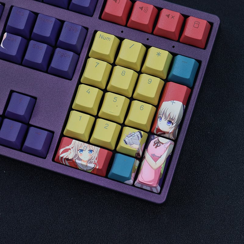 My Anime Keycaps Complete Set Charlotte: Nao Tomori Backlit Keycap Set