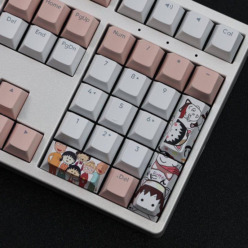 Chibi Keyboard Chibi Maruko-chan Keycap Set