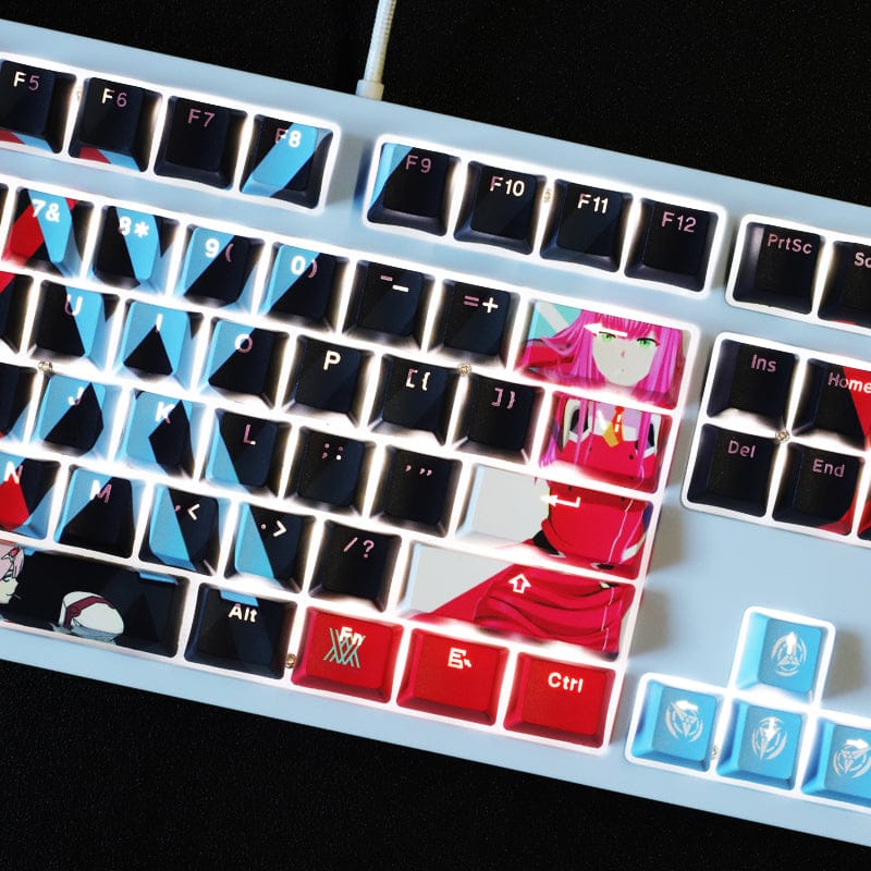 My Anime Keycaps Complete Set DARLING in the FRANXX: Zero Two Backlit Keycap Set