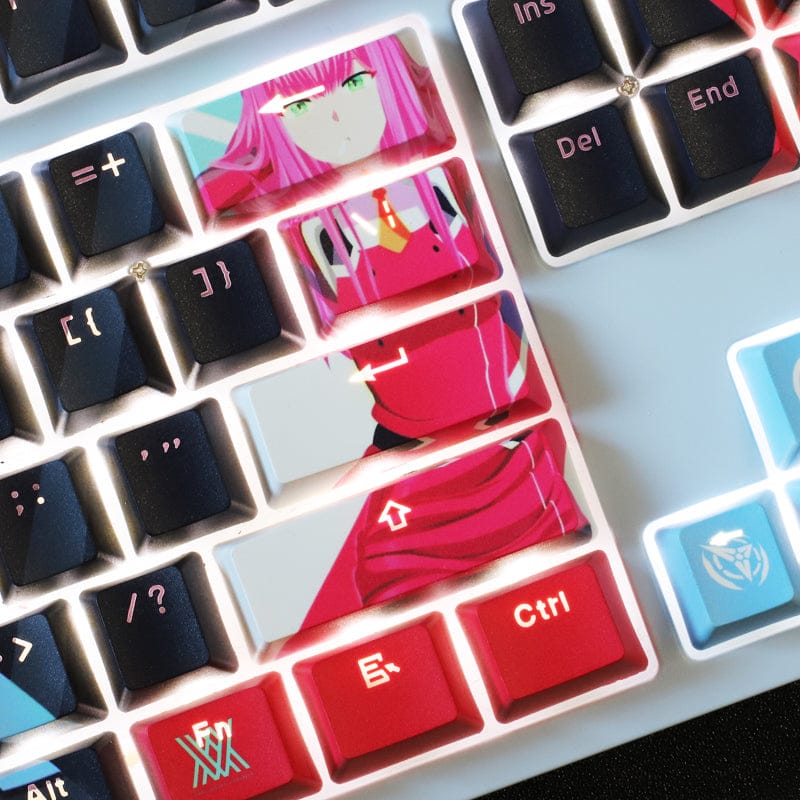 Zero Two (DARLING in the FRANXX) Backlit Keycap Set