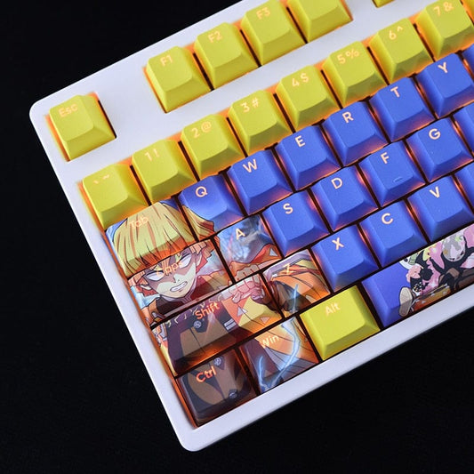 My Anime Keycaps Complete Set Demon Slayer: Zenitsu Agatsuma Backlit Keycap Set