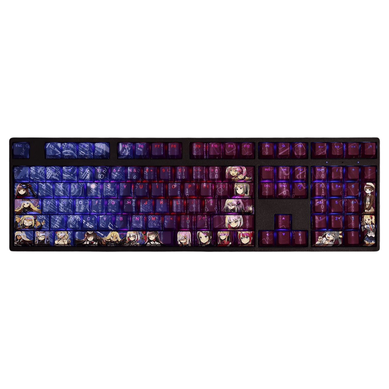 My Anime Keycaps Complete Set Dohna Dohna: Let's Do Bad Things Together Backlit Keycap Set