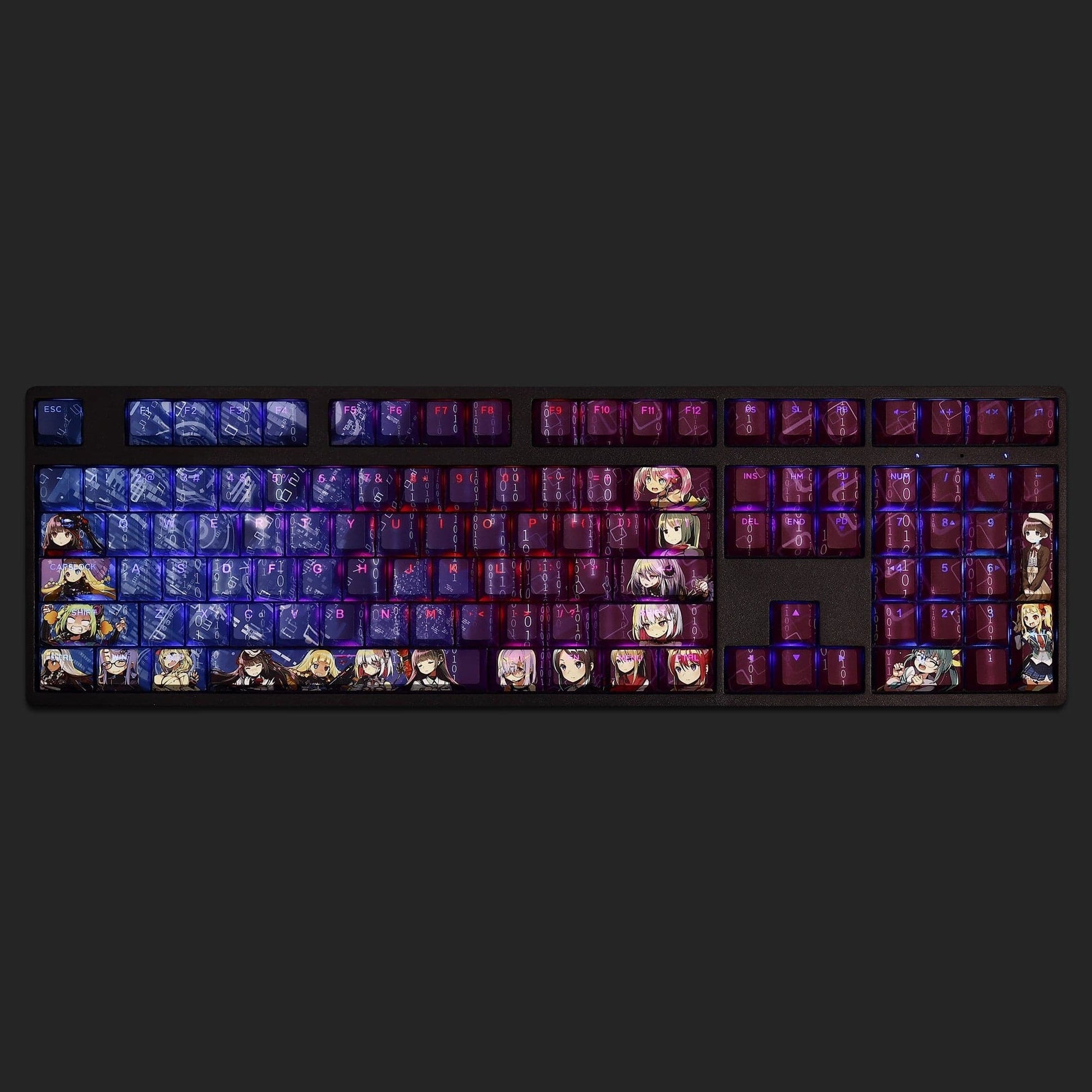 My Anime Keycaps Complete Set Dohna Dohna: Let's Do Bad Things Together Backlit Keycap Set
