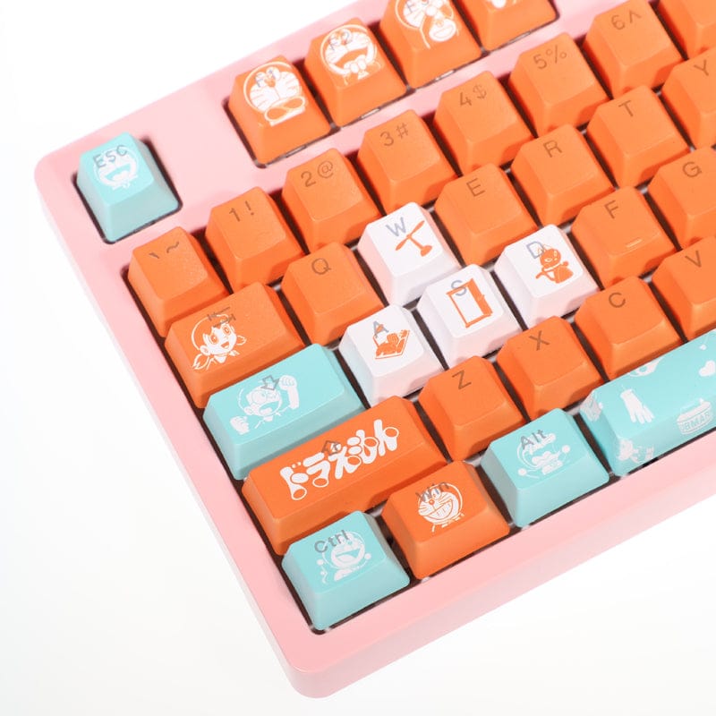 My Anime Keycaps Complete Set Doraemon: Orange Backlit Keycap Set