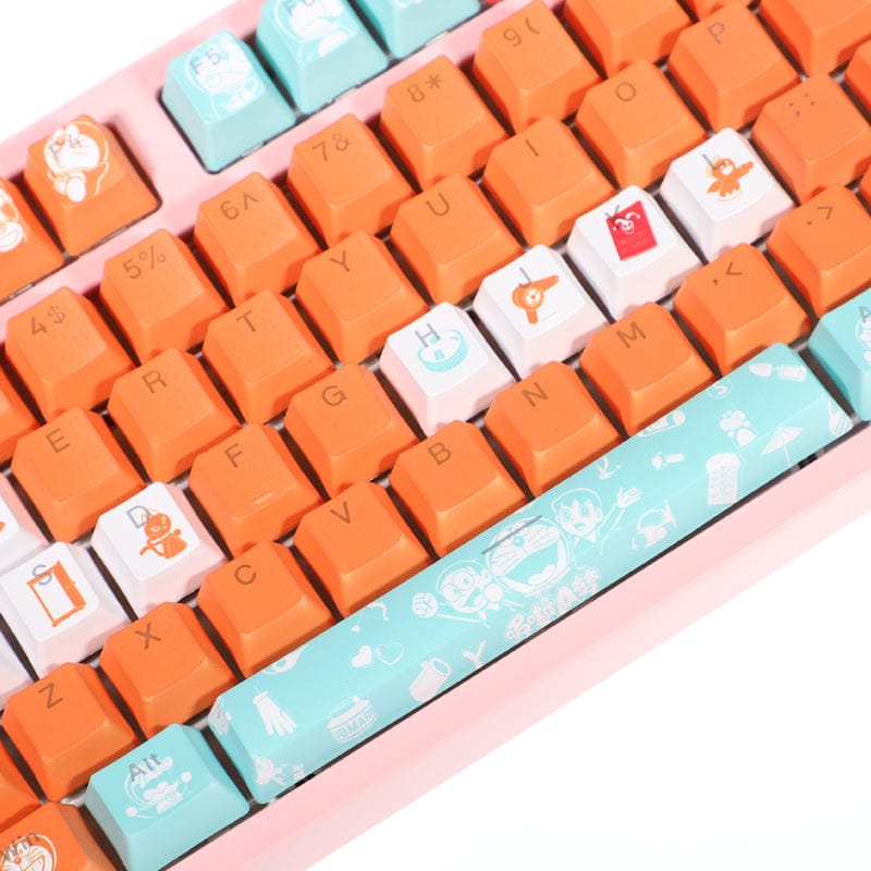 My Anime Keycaps Complete Set Doraemon: Orange Backlit Keycap Set