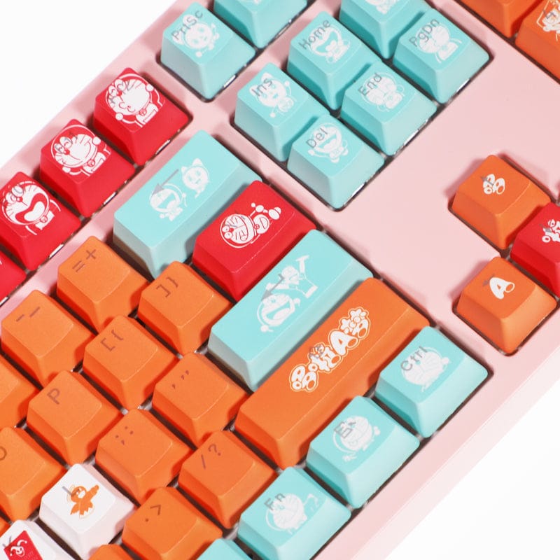 My Anime Keycaps Complete Set Doraemon: Orange Backlit Keycap Set