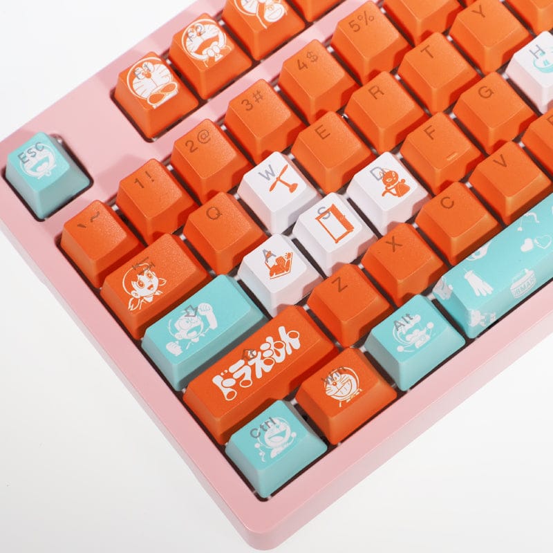 My Anime Keycaps Complete Set Doraemon: Orange Backlit Keycap Set