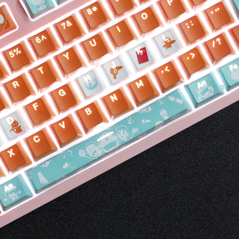 My Anime Keycaps Complete Set Doraemon: Orange Backlit Keycap Set