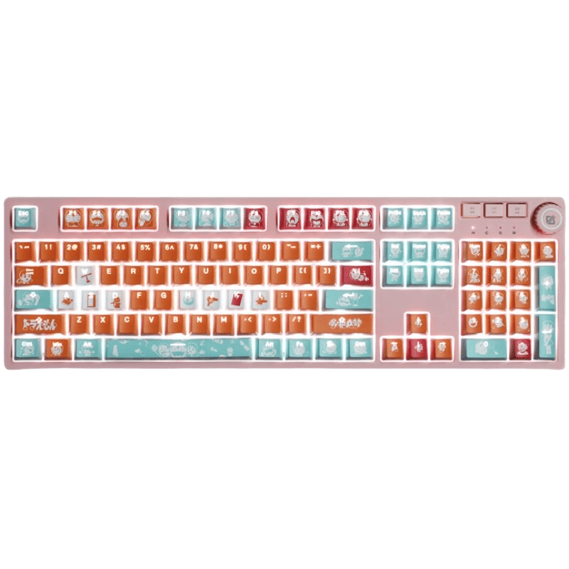 My Anime Keycaps Complete Set Doraemon: Orange Backlit Keycap Set