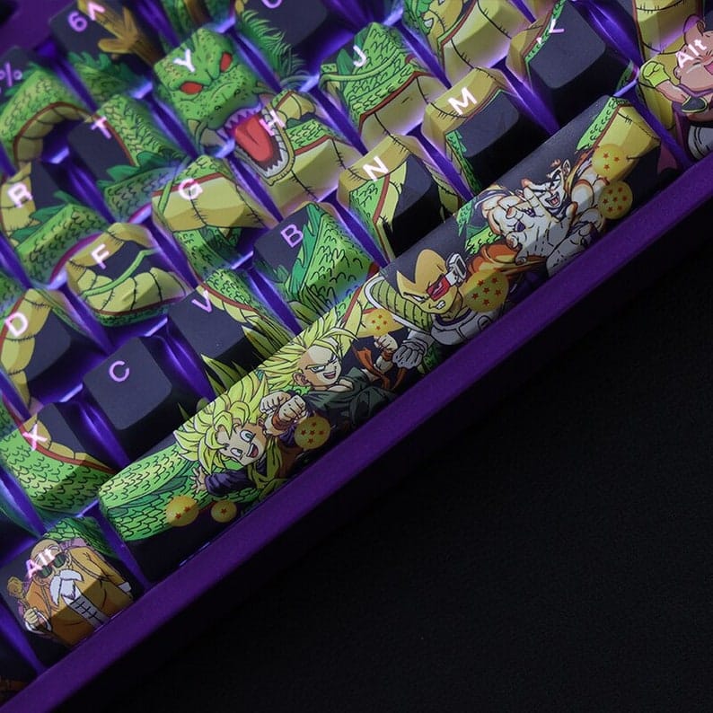 My Anime Keycaps Complete Set Dragon Ball: Backlit Keycap Set