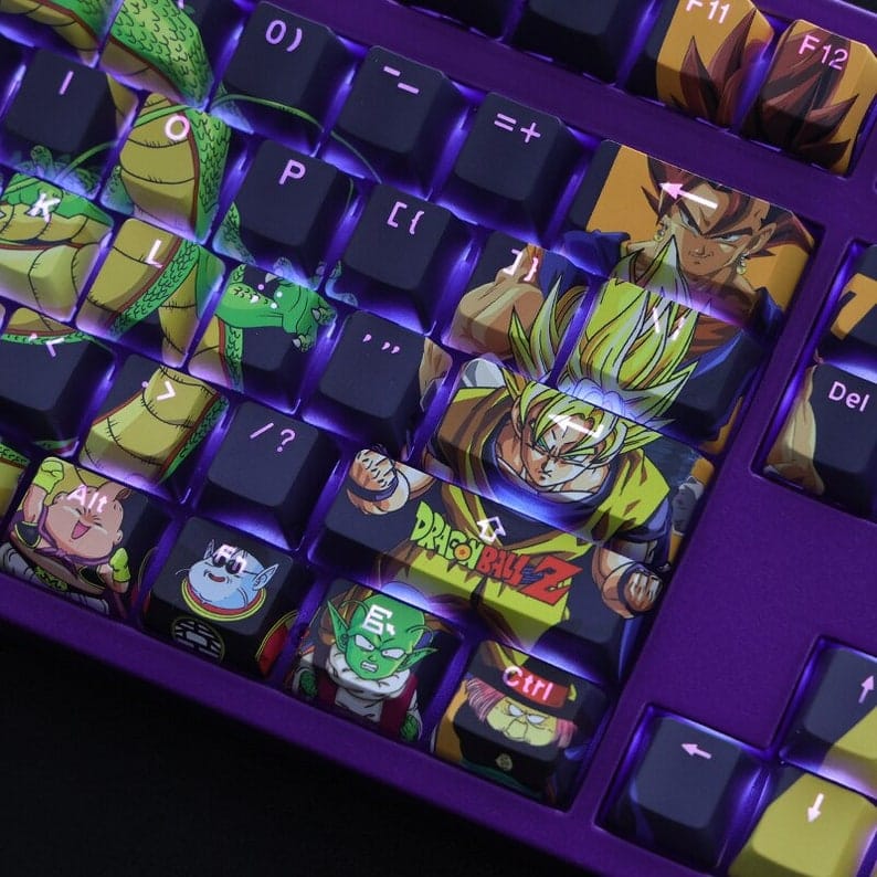 My Anime Keycaps Complete Set Dragon Ball: Backlit Keycap Set