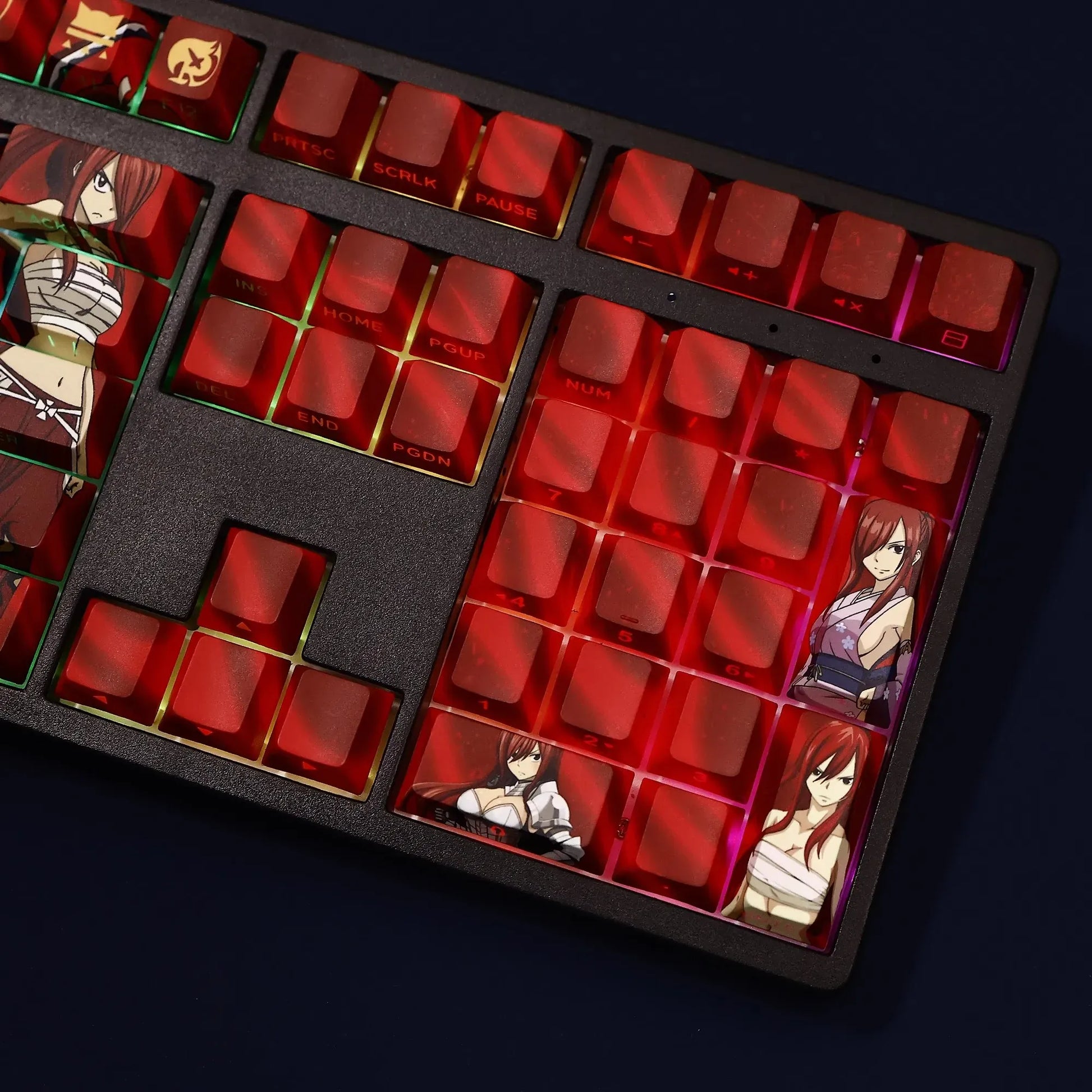 My Anime Keycaps Complete Set Fairy Tail: Erza Scarlet Backlit Keycap Set