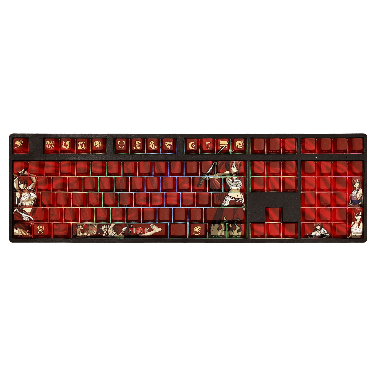 My Anime Keycaps Complete Set Fairy Tail: Erza Scarlet Backlit Keycap Set