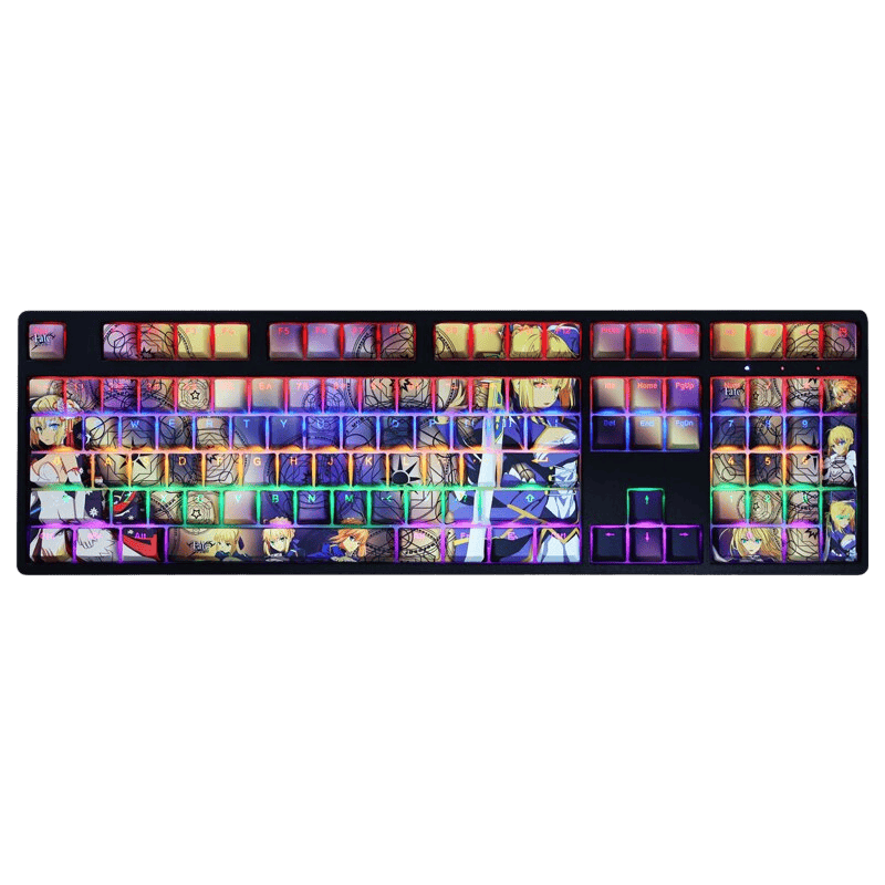 My Anime Keycaps Complete Set Fate: Saber Backlit OEM Keycap Set