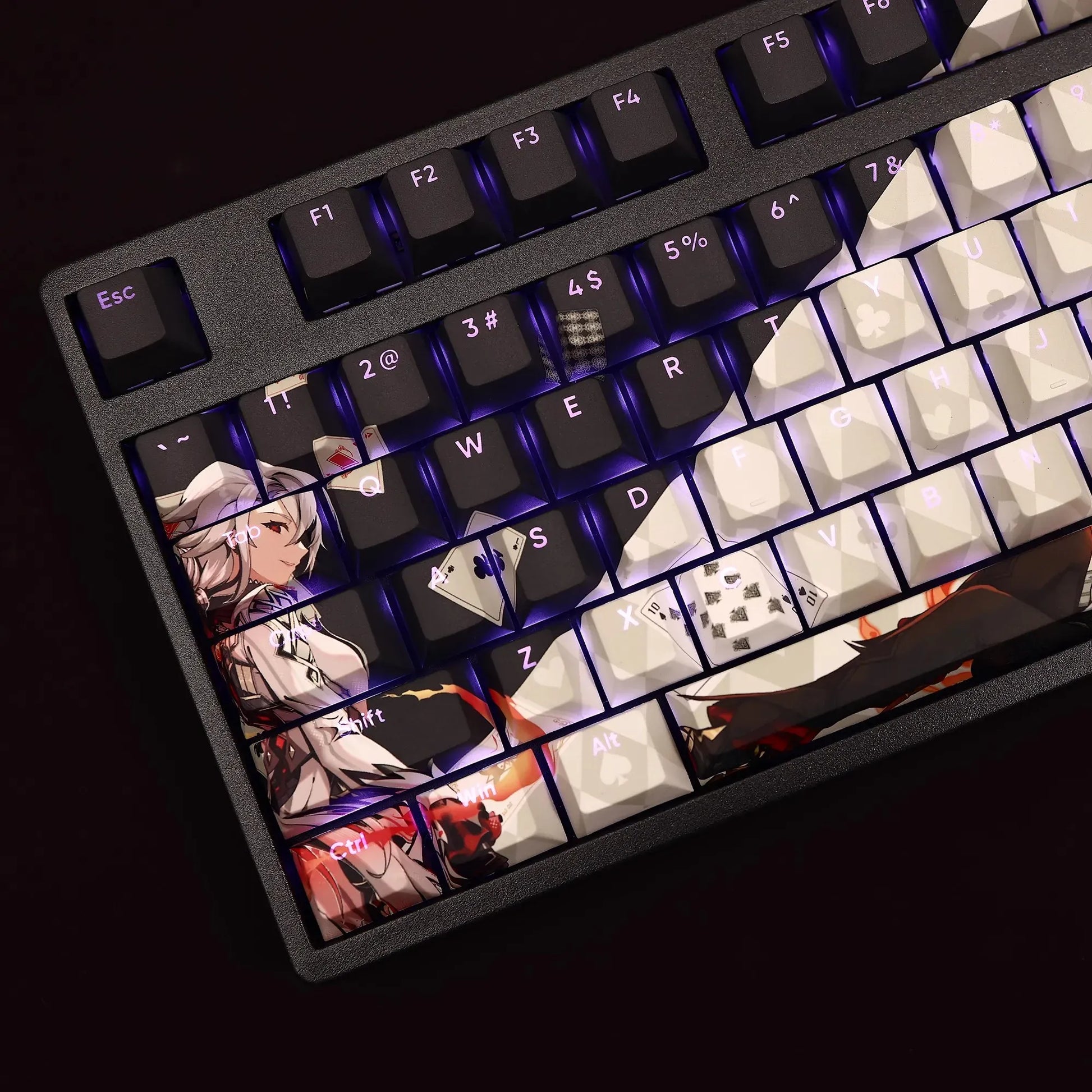 My Anime Keycaps Complete Set Genshin Impact: Arlecchino Backlit Keycap Set