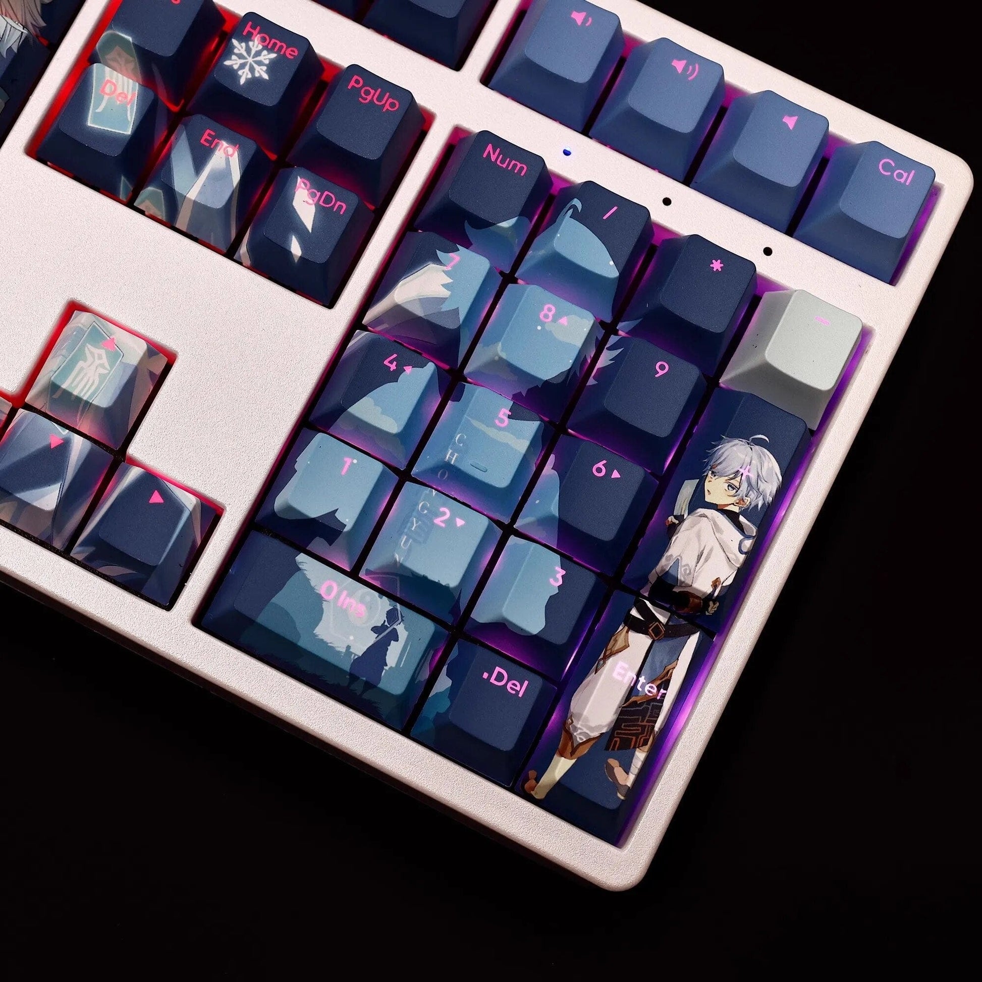 My Anime Keycaps Complete Set Genshin Impact: Chongyun Backlit Keycap Set