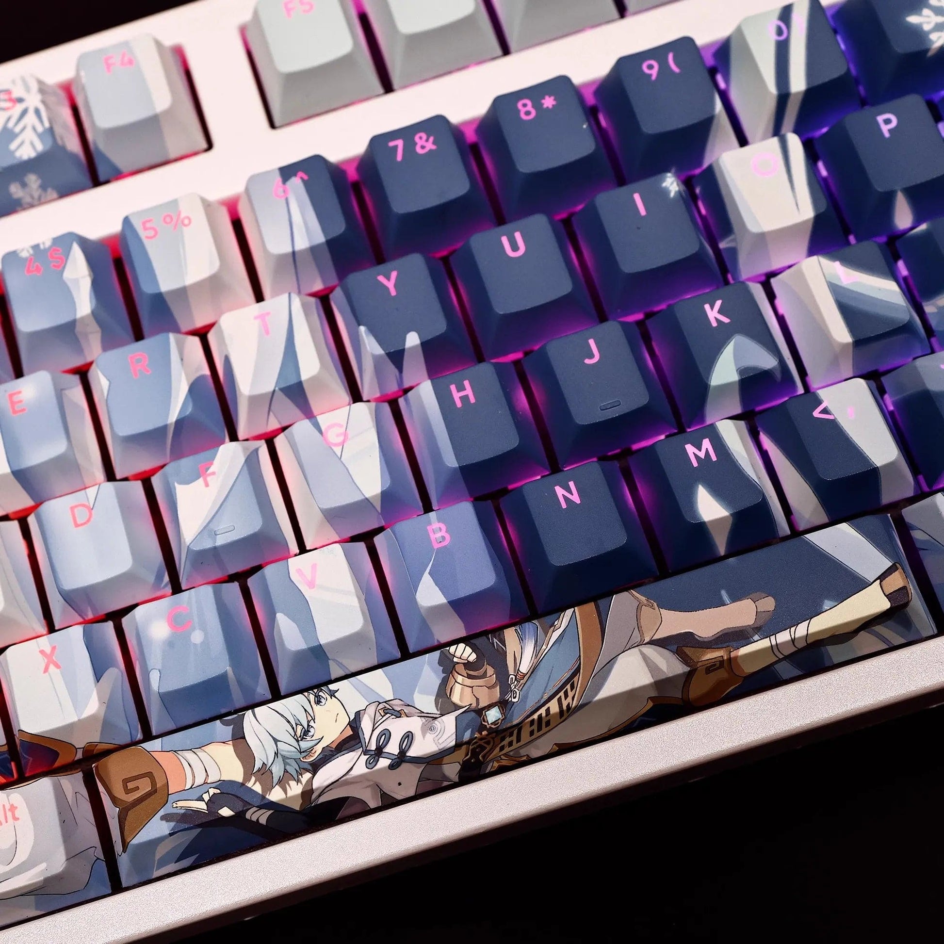 My Anime Keycaps Complete Set Genshin Impact: Chongyun Backlit Keycap Set
