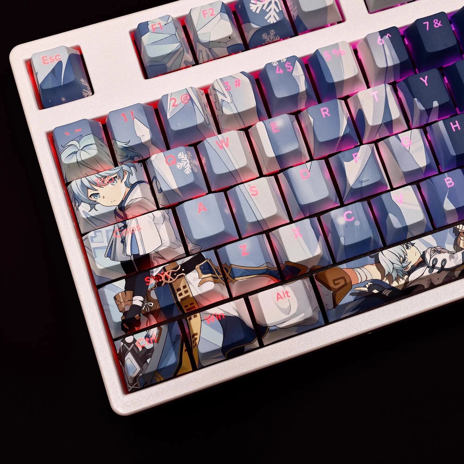 My Anime Keycaps Complete Set Genshin Impact: Chongyun Backlit Keycap Set