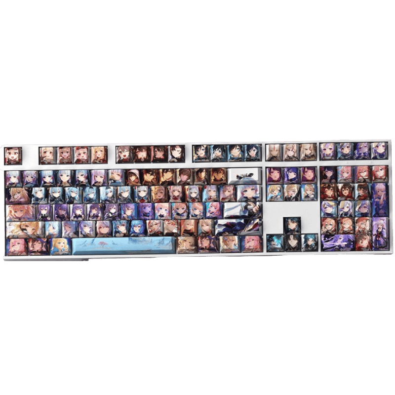 My Anime Keycaps Complete Set Genshin Impact: Female Keycap Set