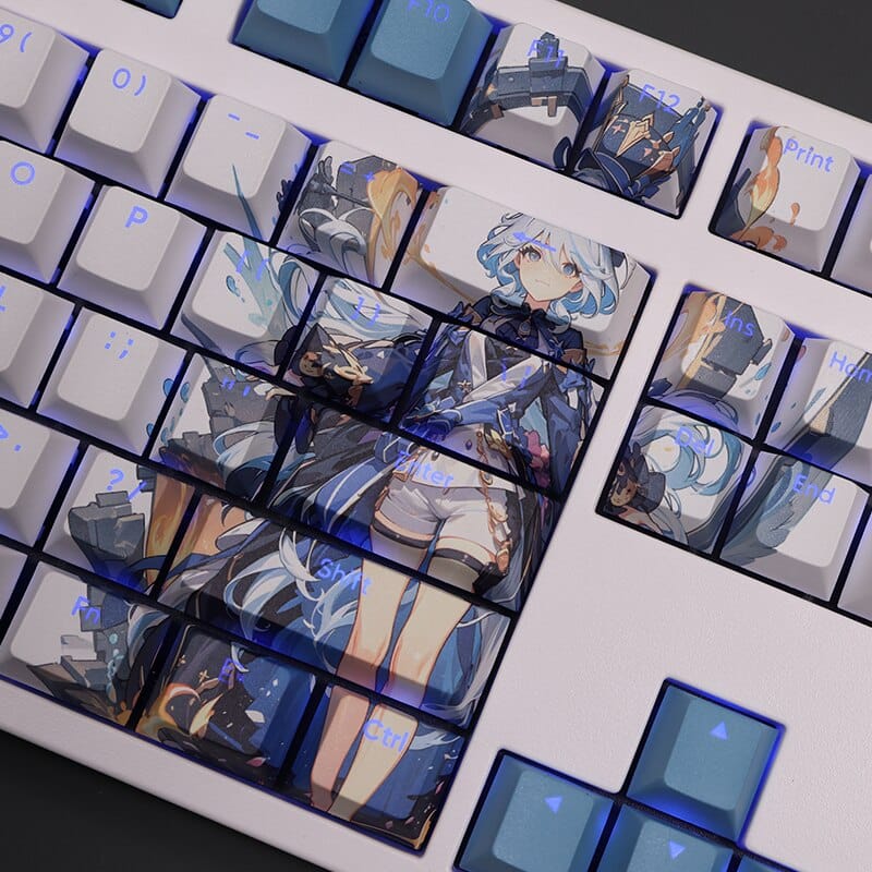 My Anime Keycaps Complete Set Genshin Impact: Focalors Backlit Keycap Set
