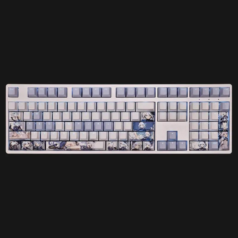 My Anime Keycaps Complete Set Genshin Impact: Focalors White Backlit Keycap Set