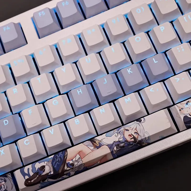 My Anime Keycaps Complete Set Genshin Impact: Focalors White Backlit Keycap Set