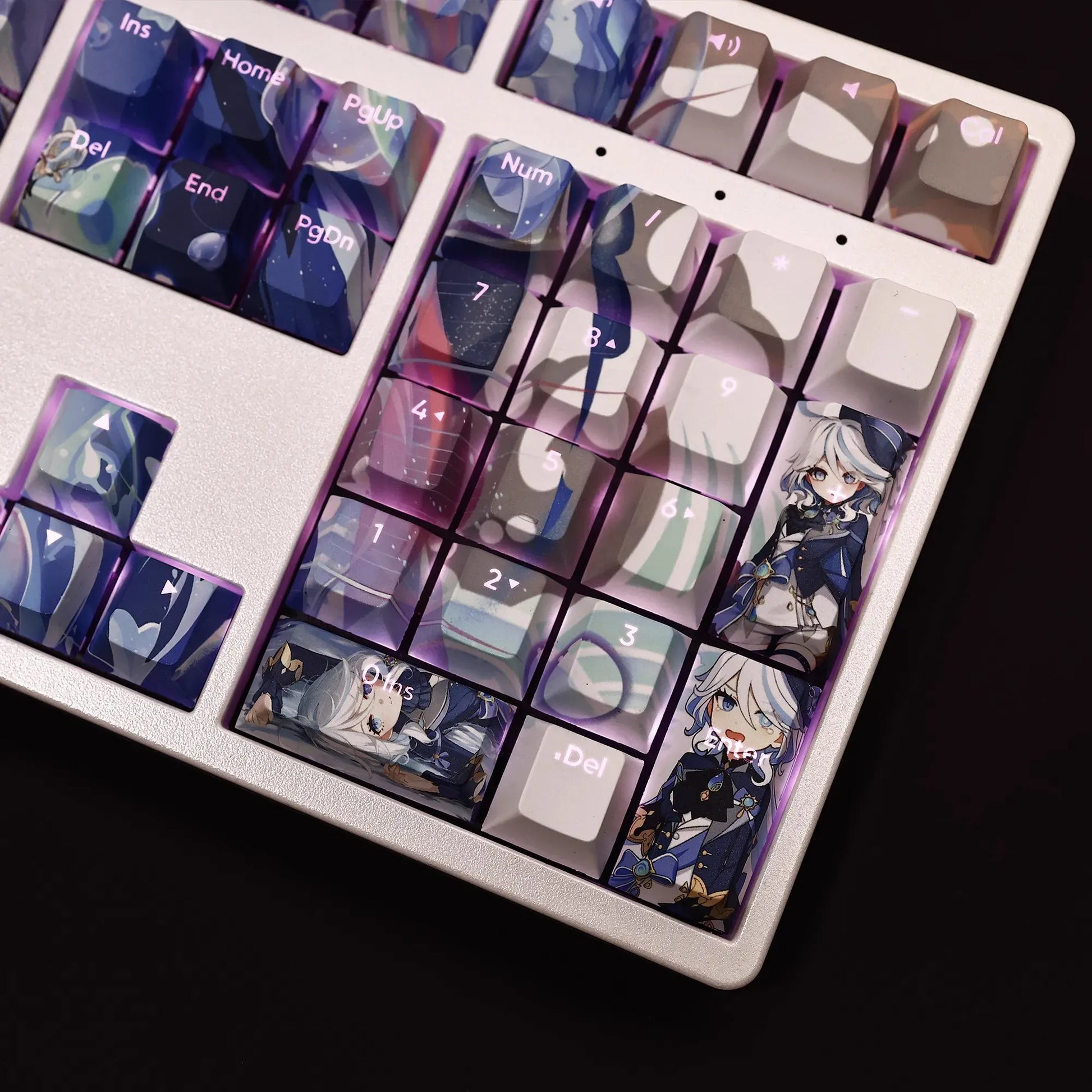 My Anime Keycaps Complete Set Genshin Impact: Furina Backlit Keycap Set