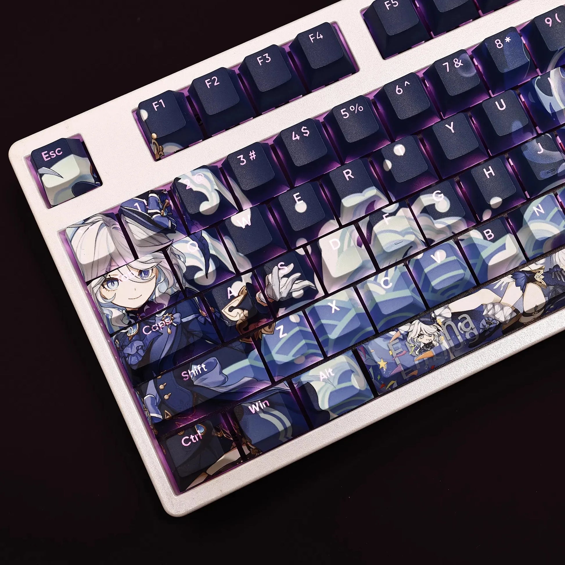 My Anime Keycaps Complete Set Genshin Impact: Furina Backlit Keycap Set
