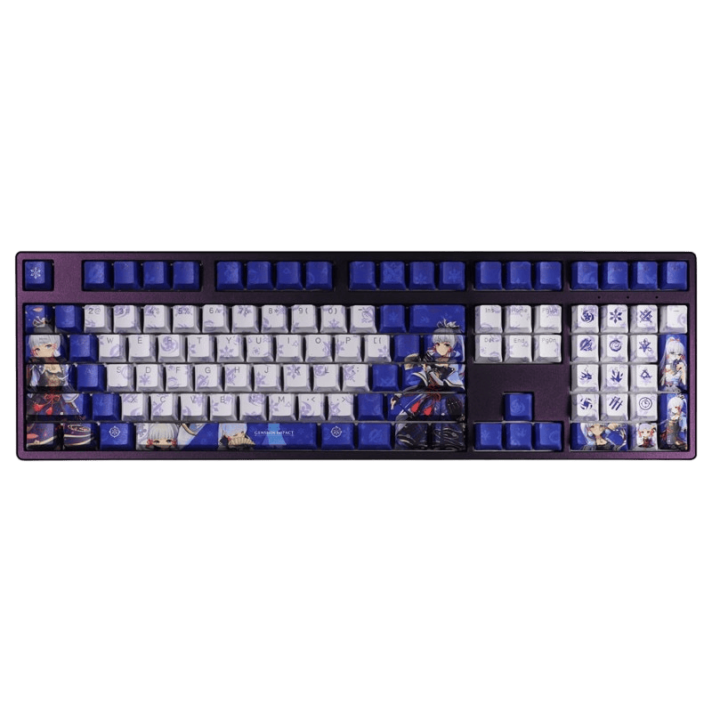 My Anime Keycaps Complete Set Genshin Impact: Kamisato Ayaka Blue Backlit Keycap Set