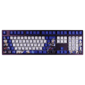 My Anime Keycaps Complete Set Genshin Impact: Kamisato Ayaka Blue Backlit Keycap Set
