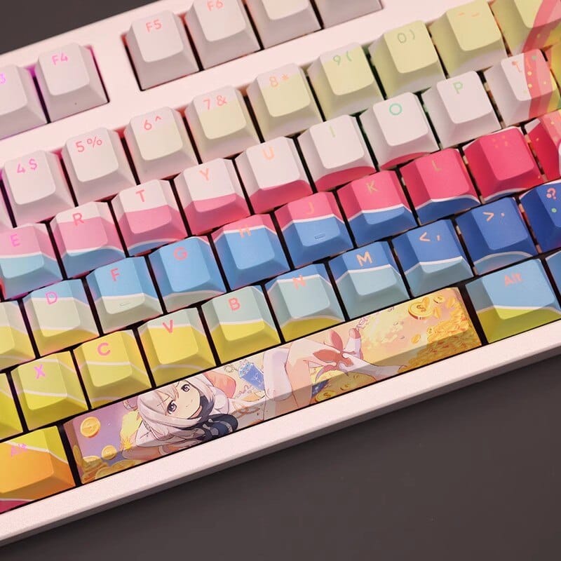 My Anime Keycaps Complete Set Genshin Impact: Paimon Backlit Keycap Set