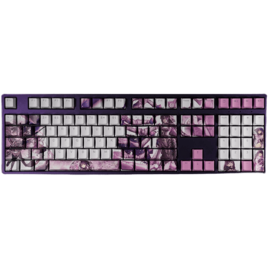 My Anime Keycaps Complete Set Genshin Impact: Raiden Shogun Backlit Keycap Set