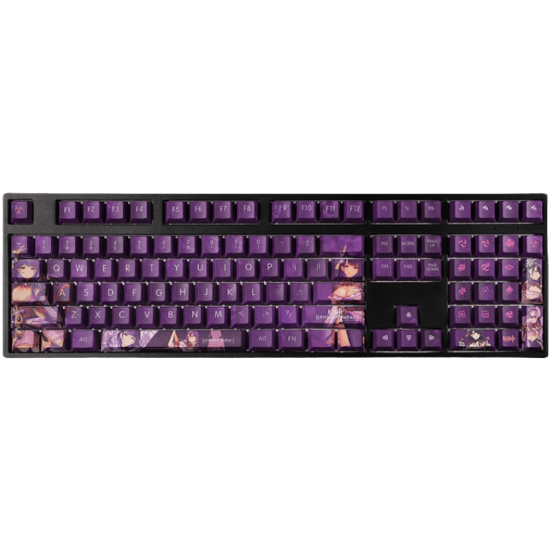 My Anime Keycaps Complete Set Genshin Impact: Raiden Shogun Purple Keycap Set