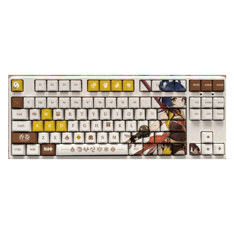 My Anime Keycaps Complete Set Genshin Impact: Xiangling OEM Keycap Set