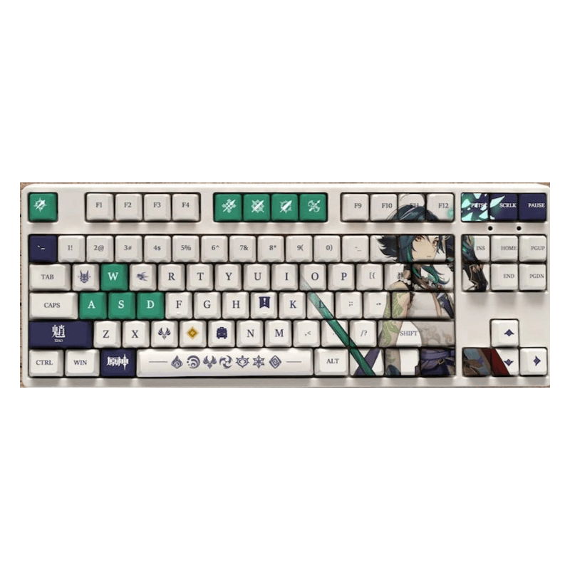 My Anime Keycaps Complete Set Genshin Impact: Xiao OEM Keycap Set