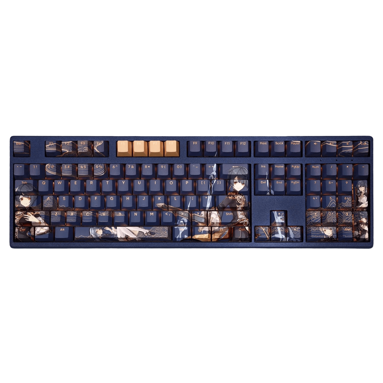 My Anime Keycaps Complete Set Genshin Impact: Xingqiu Backlit Keycap Set