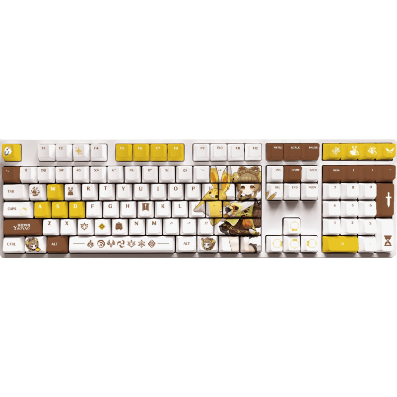 My Anime Keycaps Complete Set Genshin Impact: Yaoyao OEM Keycap Set
