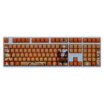 My Anime Keycaps Complete Set Genshin Impact: Yoimiya Backlit Orange Keycap Set